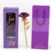 Mercadorias Transfronteiriças da Amazon Dia dos Professores Criativo Dia dos Namorados Folha de Ouro Rosa Flor Artificial Eterna Presente Decoração Ornamento