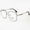 Nuevas gafas de miopía de estilo retro de metal con montura para hombres y mujeres, con el mismo espejo óptico, espejo plano antiluz azul.