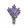 Broche de Lavanda, Nuevo Estilo de Alta Gama para Mujer, Elegante Corsage de Cristal, Diseño de Nicho de Lujo Ligero, Accesorios de Pines Únicos al por Mayor