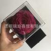 Flor Eterna Acrílica Individual Terminada Flor Eterna del Día de San Valentín Chino Flor Eterna Acrílica Transparente con Caja Cajón