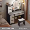 Tocador dormitorio simple moderno tocador red social chica dormitorio principal habitación de alquiler con tocador gabinete de almacenamiento integrado