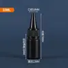 Botellas de Plástico Negras Opacas con Boquilla Puntiaguda para Tinta, Pintura, Colorante, Salsa, Tapa de Boquilla Presionable, Plástico PE