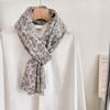 Pañuelo Cuadrado Vintage de Algodón y Lino con Estampado Floral Pañuelo de Seda para Mujer Primavera Otoño Verano Moda Corea del Sur Pañuelo Pequeño Versátil Pañuelo para la Cabeza Protección para el Cuello a Prueba de Viento