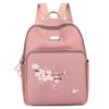 Mochila Antifurto para Mulheres 2025 Novo Estilo Coreano Mochila de Nylon Bordada Casual Versátil Leve para Uso Duplo ao Ar Livre