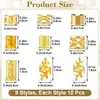 90 Piezas de Anillos para Cabello de Rastas Recortados Amazon Xiyin Temu Completamente Gestionado Shein Accesorios para el Cabello de Venta Caliente Transfronterizos Europeos y Americanos