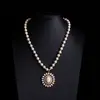 Collar Turquesa Estilo Étnico Retro Bohemio Collar Apilado Estilo Vaquero Occidental Cadena de Suéter de Alta Gama