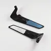 Accesorios de modificación para motocicleta espejo retrovisor universal motocicleta coche de calle espejo retrovisor trasero ajustable espejo de ala invisible