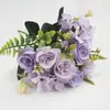 Otoño Europeo Otoño Rosa Flores Artificiales Flores Artificiales Hechas a Mano Ramos Artificiales Pequeños Ramilletes de Flores Decoración de Bodas Flores Accesorios para Fotografía