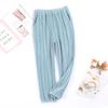 Calça de pijama outono e inverno calças femininas calças de casa veludo ilha pode ser usada fora calça de pijama tamanho plus calças quentes cordão calças de casa