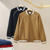 Chaqueta de Béisbol Retro de Moda Nueva Colección Primavera 380g para Hombre, Chaqueta con Cremallera Estampada Personalizada de Corte Holgado