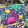 Bolsa de Compras Dobrável 210D em Estoque, Bolsa Tote Fofa com Desenho Animado Floral, Tamanho Grande