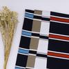 Processamento de malha de jersey personalizada com 80 listras duplas para primavera e verão, tecido de negócios, algodão tricotado, tecido liso