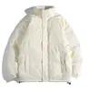 Chaqueta de alta calidad con cuello alto, Otoño/Invierno 2026, Multicolor, Forro polar, Abrigo grueso de algodón de lana de cordero, Estilo coreano, Corte holgado, Chaqueta acolchada casual para hombre