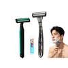 Kit de Lâminas Descartáveis para Hotel Lâmina Manual Portátil para Viagem Pensão B&B Barbeador Banho Atacado