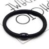 100 cuerda para el cabello de alta elasticidad cuerda para el cabello gruesa y duradera liga para el cabello de adulto banda de goma para el cabello femenina coreana simple negra