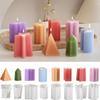 Molde de silicona para velas cilíndricas de Fat Ya Ya Ya, molde de yeso a rayas con forma de garra de gato y hexágono cuadrado