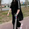 Tamanhos Grandes Elegante Mais Vendido Primavera Verão Novo Roupa Esportiva Moda Primavera Outono Casual Conjunto de Calças Longas Conjunto Solto de Duas Peças Mostra
