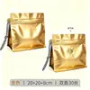 Bolsa sellada de ocho lados tipo cubo con cordón, bolsa tipo stand-up para café y té, válvula de aire unidireccional, bolsa de embalaje de alimentos con aluminio de fácil rasgado, personalizable