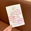 Presilhas de cabelo de alta qualidade estilo coreano em cores dopamina para mulheres, presilhas de bico de pato doces para franja, acessórios de cabelo