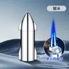 Encendedor Doble Recto, Potente Potencia de Fuego, Encendedor a Prueba de Viento, Forma de Mini Cohete Bala, Mechero Portátil para Exteriores