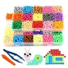 Set Completo de Cristal Luminoso Personalizado Juguetes para Niños Rompecabezas Educativos DIY Juguetes Cuentas Mágicas para Niñas Regalo de Cumpleaños