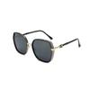 Gafas de Sol de Moda de Nuevo Estilo con Montura Grande, Maquillaje Incorporado, Protección Solar y Protección UV, Gafas de Sol de Alta Definición que Adelgazan el Rostro Grande