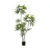 Árbol de Pavo Real Artificial para Sala de Estar Interior Uso Comercial, Decoración Grande de Planta de Pie, Adorno para Mesa Lateral de Sofá Mueble de TV