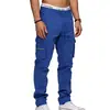 Calça de Trabalho Casual Esportiva Tapered Hip-Hop Masculina Tática de Estilo Europeu e Americano da Amazon, Solta, com Múltiplos Bolsos, Retrô