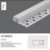 Calha de Luz de Liga de Alumínio Calha de Alumínio Embutida Linha U Luz Oculta Tira de Luz Preta Luz Linear de Teto Luz de Linha LED