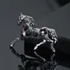 Broche de Caballo Galopante Creativo Transfronterizo Europeo y Americano Broche de Caballo del Zodiaco Nuevos Accesorios de Decoración para Ropa Broche Creativo Retro