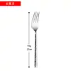 Faca, Garfo e Colher de Aço Inoxidável 304 Cabo Martelo Espessado Faca e Garfo para Comida Ocidental Conjunto de Talheres para Hotel Faca e Garfo para Steak de Restaurante