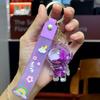 Llavero creativo de astronauta en óleo y acrílico, colgante de botella de arena movediza de astronauta, adornos lindos, regalo pequeño, venta al por mayor