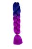 Nueva versión de trenza grande [doble color] Trenza africana sucia peluca trenza cola de caballo fibra química seda de alta temperatura color trenza grande