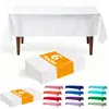 Mantel cuadrado desechable de PEVA, superventas transfronterizo, impermeable, a prueba de aceite, fácil de limpiar, mantel de alta calidad para bodas, fiestas y días festivos