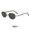 Óculos de Sol FAK Home Novos com Armação de Metal Retrô e Pérolas para Homens e Mulheres, Podem Ser Equipados com Lentes para Alta Miopia, Lentes Lisas, Lentes de Bolinhas