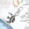 Série Oceano Animação Desenho Animado Peixe Coral Pingente Chaveiro Acessórios Diamante Gotejamento de Óleo Amazon Aliexpress Venda Quente