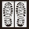 Huellas de Navidad plantilla hueca huella de zapato de Papá Noel 6 piezas Amazon serie navideña regla