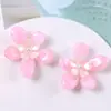 36mm Flores Gradientes Flores de Pérola Flores 3D Grampos de Cabelo DIY Acessórios de Cabelo Enfeites de Cabelo Materiais Decorativos Furos