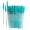 Venta al por mayor 50/Paquete Aplicador Desechable de Palito para Mascara Pincel para Mascara Barra de Cristal Peine para Mascara Extensor de Pestañas Rodillo