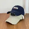 Gorra de Béisbol Rota de Alta Calidad Coreana para Hombre Bordado Grande Gorra con Visera de Pato Sombrero de Sol Versátil Circunferencia de Cabeza Grande Sombrero de Ala Suave para Mujer