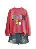 Amazon eBay sitio independiente moda casual versátil mujer tecnología lápiz lazo bombilla sudadera