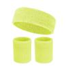 Pañuelo Deportivo para la Cabeza, Muñequeras, Absorbente de Sudor, Muñequeras Anti-Esguince para Adultos, Diademas de Toalla, Antitranspirante, Muñequeras Calientes, Set de Fitness
