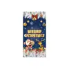 Navidad Año Nuevo Pareados Tela de Fondo Ancho de Puerta Cubierta de Puerta Bandera de Jardín Decoración Exclusiva de Comercio Exterior de Amazon Arreglo