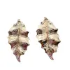 Acessórios para Joias DIY Pingente de Joia Folha Banhada a Ouro Brincos Pingente Acessórios para Colar Estilo Antigo Acessórios de Cabelo da Dinastia Han