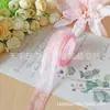 Fita Rosa Fita Fita Fio Fita Fantasma Estilo Coreano Artesanal DIY Acessórios de Cabelo Material para Laços
