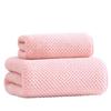Toalla de Baño de Terciopelo Coral 70*140 Tamaño Estándar para Adultos Toalla de Baño para el Hogar Toalla de Baño con Cuadrícula de Piña Absorbe Agua y Seca Rápidamente