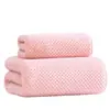 Toalla de Piña a Cuadros Antibacteriana 7A Felpa de Coral Absorbente Engrosada Suave para el Hogar Cara y Baño Regalo Venta al por Mayor