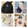 Patche de tecido com bordado de urso de desenho animado para roupas infantis, autoadesivo, reparo sem costura para furos em jaquetas acolchoadas, conserto sem marcas