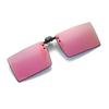 Óculos de Sol Clip-on Polarizados Sem Armação Ultra Leves com Borda Cortada Quadrados Flip-up para Homens e Mulheres Óculos de Sol Clip para Miopia