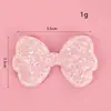 Fofo fresco desenho animado glitter estrela de cinco pontas coração adesivos de tecido acessórios presilha infantil corda de cabelo acessórios decorativos para roupas